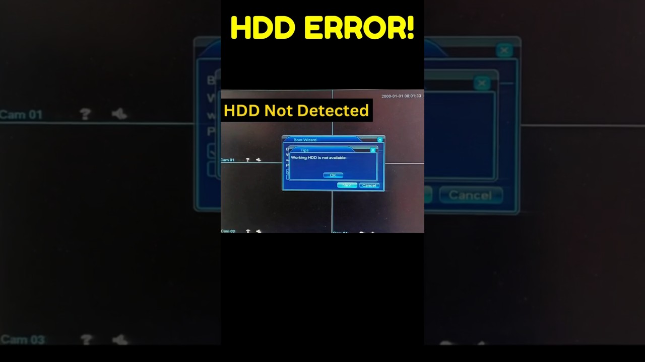 DVR HDD Error Fixed in 1 Minute! 🔧