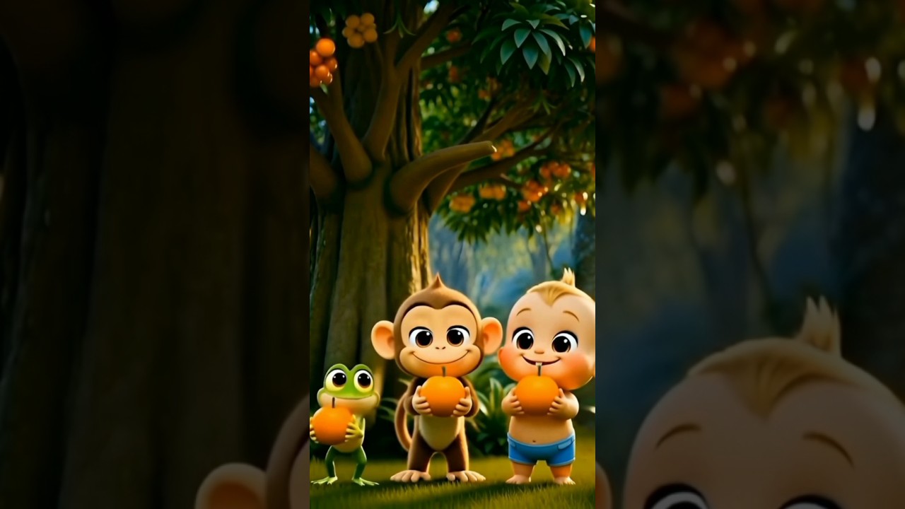 Gud-Gud Sound Aaya 😱 | Monkey Ne Fal Lakar De Diya 🐒🍎 | Cute Ending ❤️