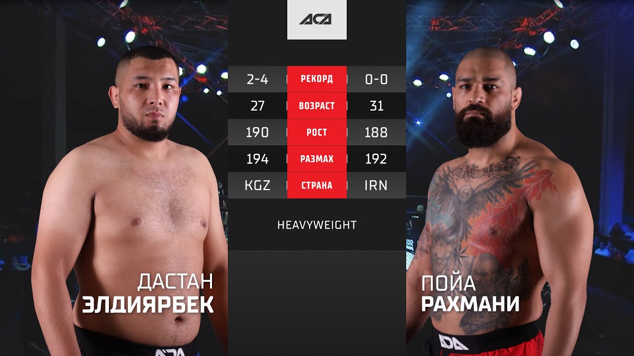 Дастан Элдиярбек vs. Пойа Рахмани | Dastan Eldiyarbek vs. Poya Rakhmani | ACA YE 39
