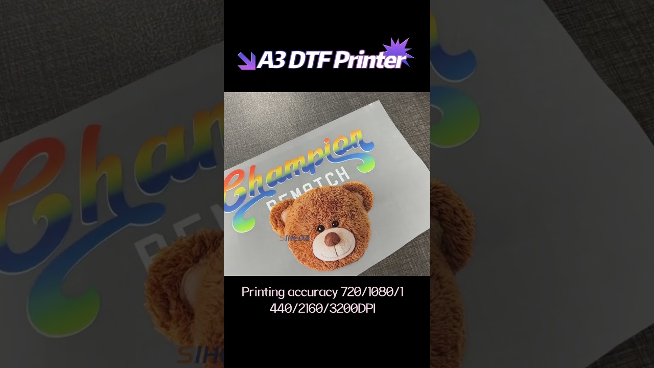 Customize a unique T-shirt#dtf Printer#30cm dtf printing machine