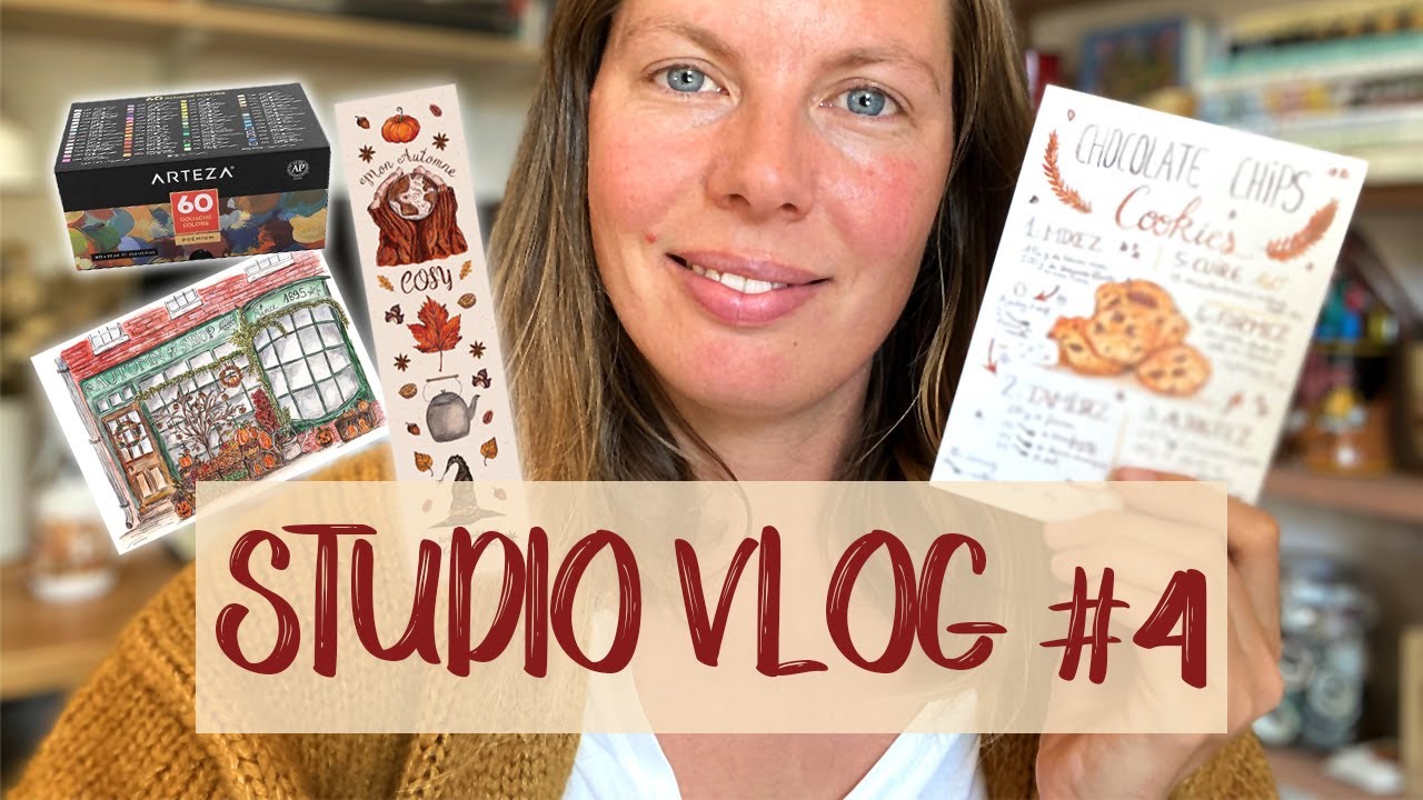 🍁 STUDIO VLOG #4🍁  BAT, Inventaire, Gouache & Nouvelle Collection