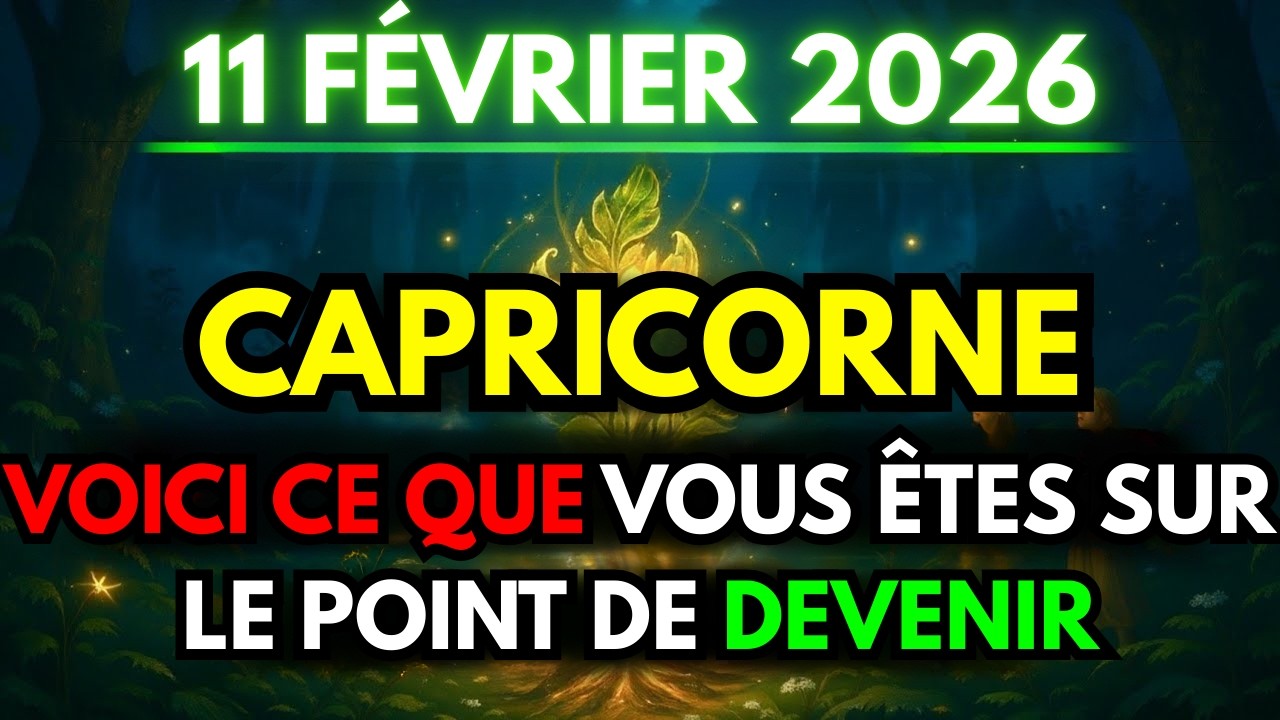 ♑🌙 CAPRICORNE – VOICI CE QUE VOUS ÊTES SUR LE POINT DE DEVENIR 🜂✨
