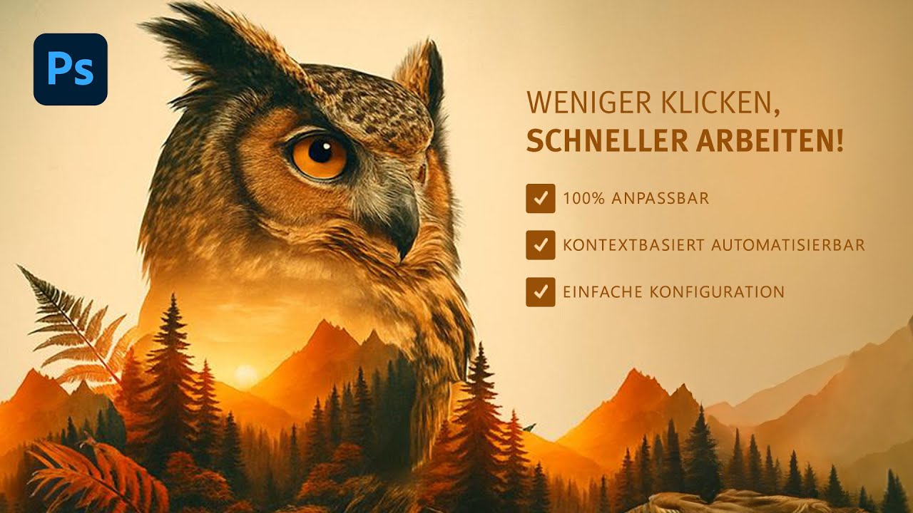 🇩🇪 Weniger klicken, schneller arbeiten in Photoshop | FlexBar Plugin
