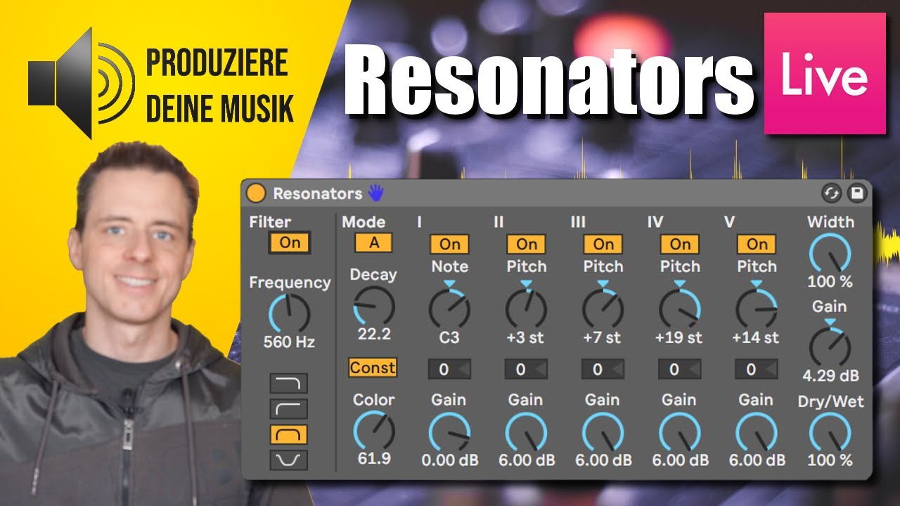 Erzeuge Melodien aus Drum Loops mit Ableton's Resonators