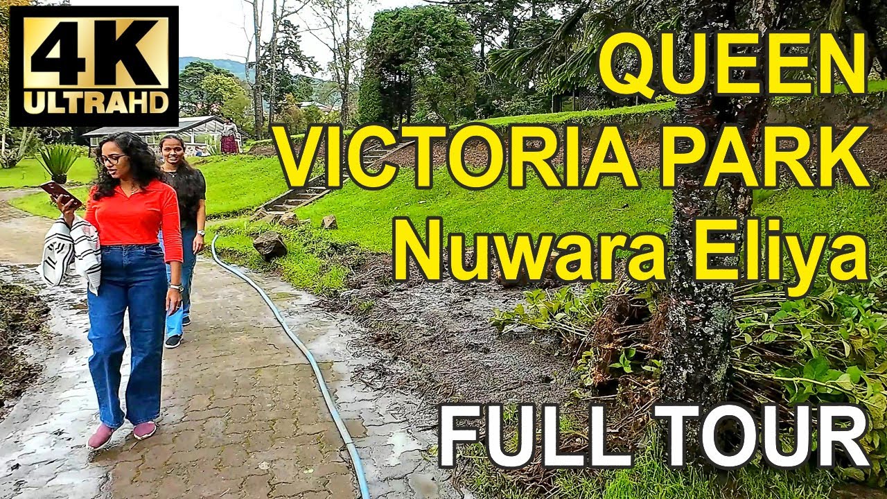 [4K] Walking Queen Victoria Park Nuwara Eliya Sri Lanka - No Talk, ASMR. REAL SRI LANKA