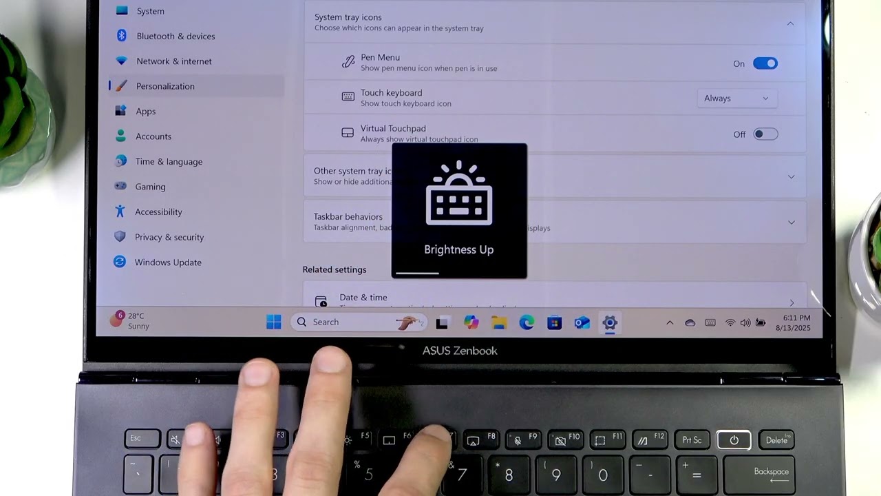 ASUS ZenBook A14 &ndash; How to Turn On or Off Keyboard Backlight