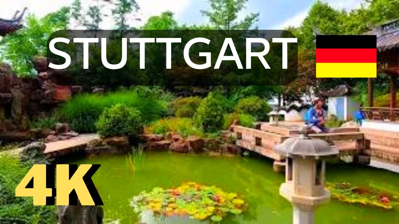 Chinese Garden in Stuttgart, Germany 🇩🇪 , 4k, summer, travel, tourism