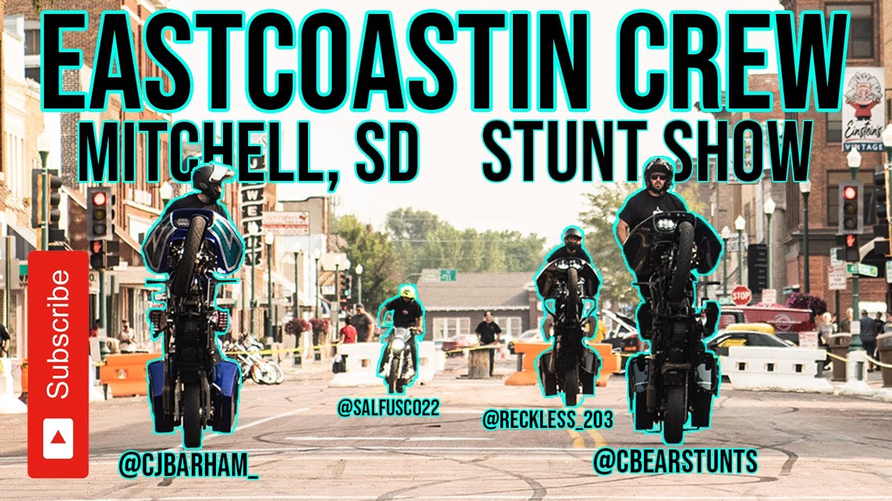 Eastcoastin Crew Destroys The Streets Of Mitchell, SD (Reckless_203 blows his bike up)