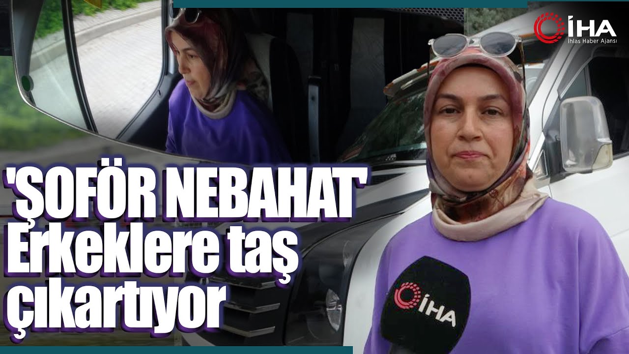 Kadın Servis Şoförü Erkeklere Taş Çıkartıyor