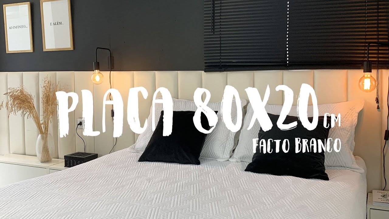CABECEIRA MODULADA FATTORIA - PLACAS 80x20 CM FACTO BRANCO