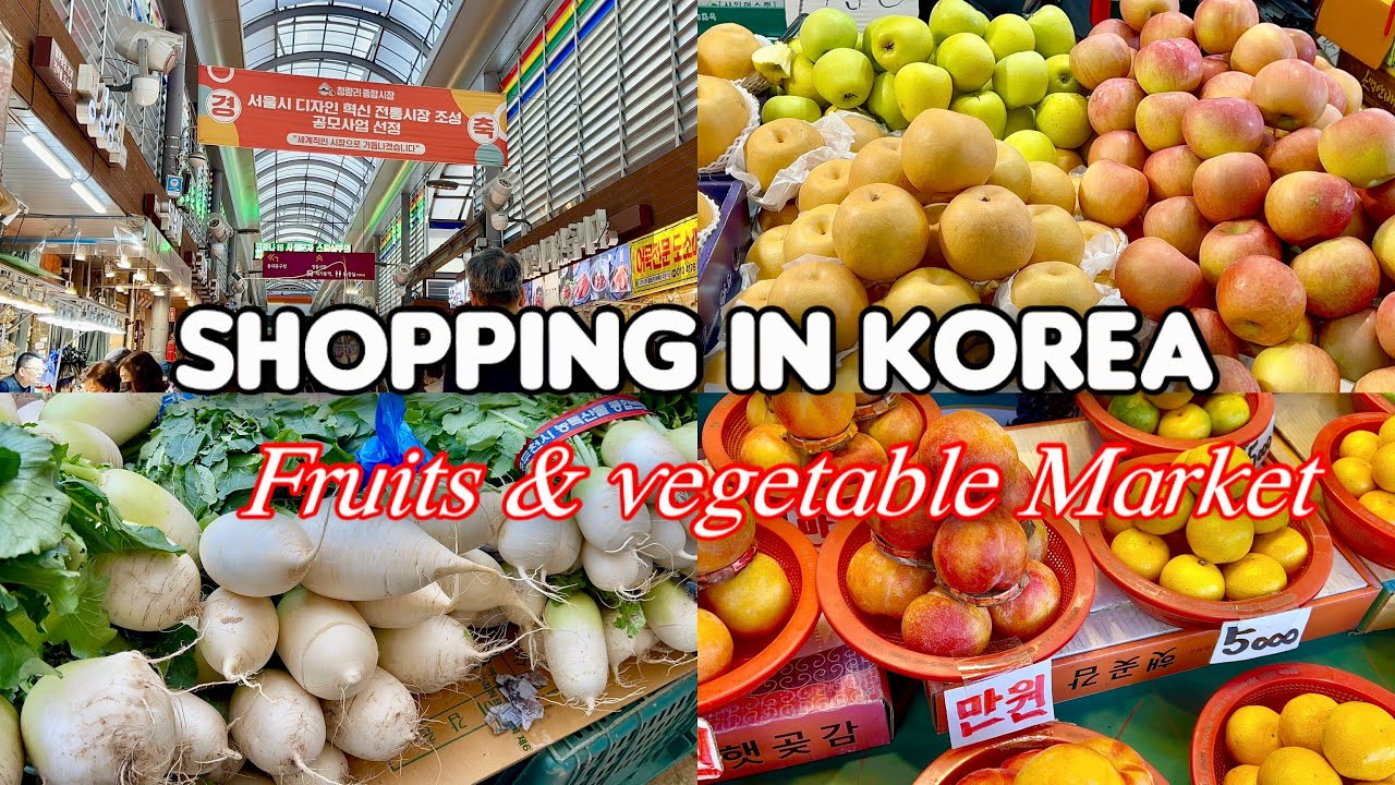 Shopping in Korea 🇰🇷 vlog, Fruit and Vegetable shopping with prices 🛍️ 