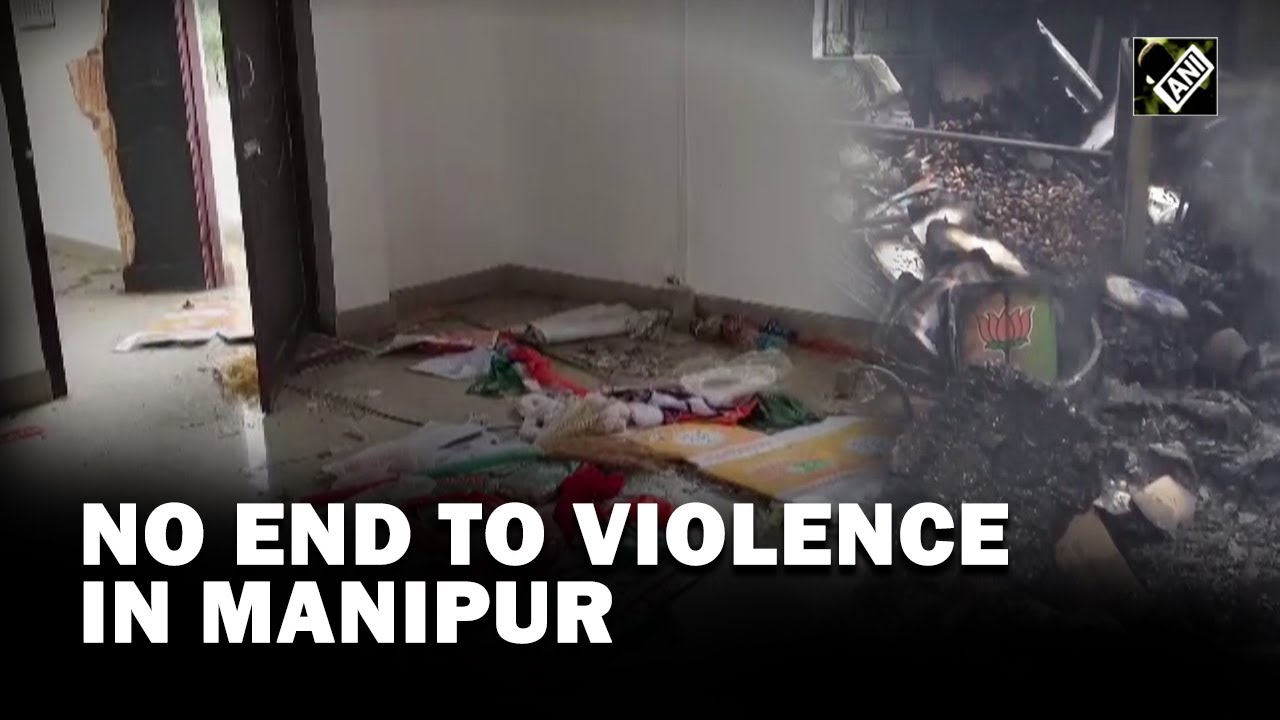 Manipur clashes: BJP office vandalized after mob torched Union Minister RK Ranjan Singh’s home