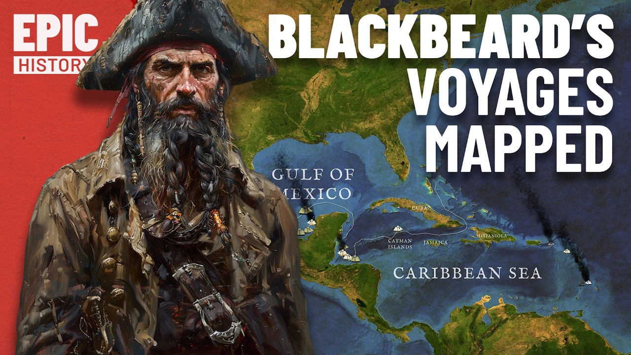 Blackbeard's Voyages Mapped
