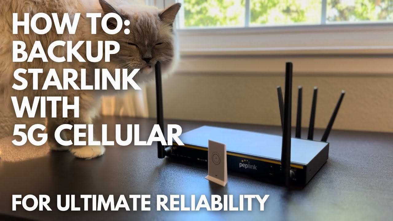 Как обеспечить резервное копирование Starlink с помощью сотовой связи 5G для повышения надежности