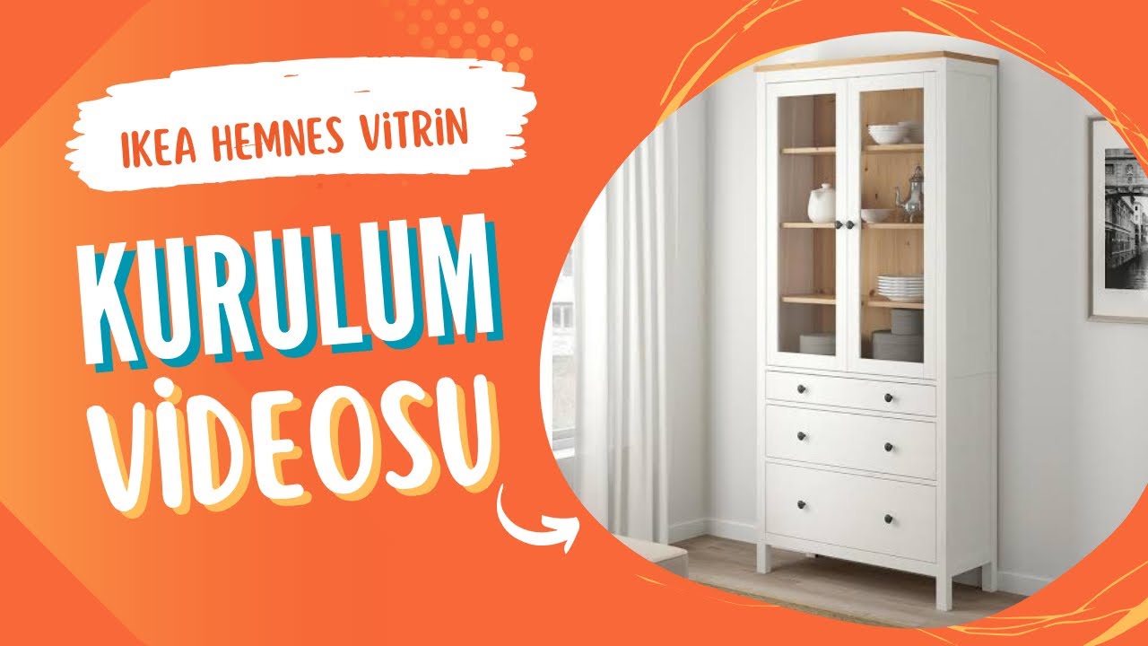 IKEA Hemnes Vitrin Kurulumu | IKEA Hemnes Glass-door cabinet Assembly #ikea
