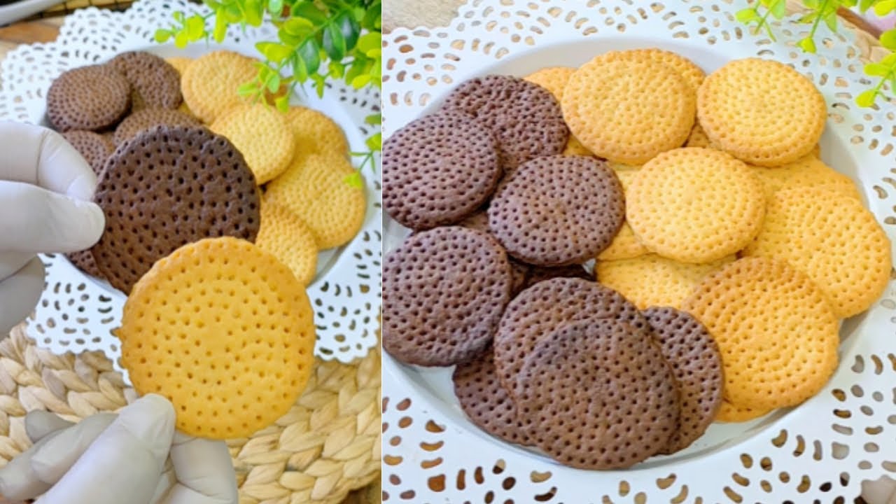 سهل وسريع جدااا بسكوت الخلاط بالماء فقط😲بدون بيض ولا حليب ولا سمنة ولا زبده كمان
