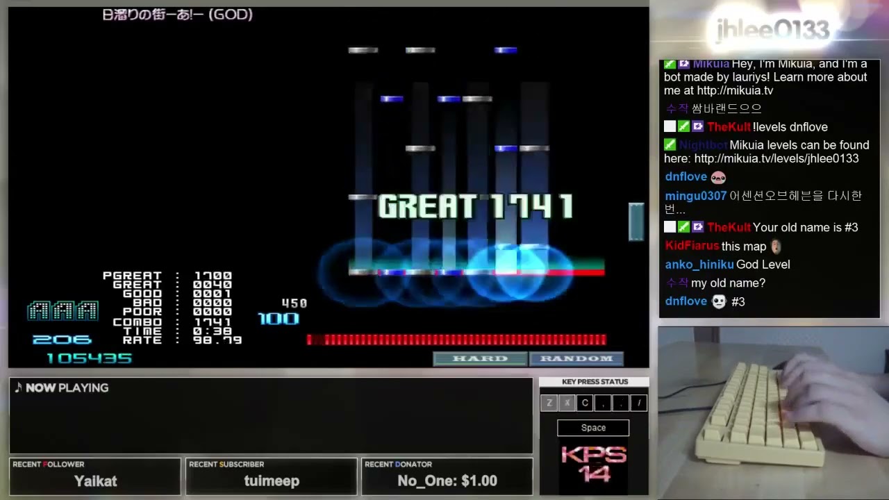 jhlee0133 | ★★5 日溜りの街－あ！－ GOD 98.86% FC -BMS