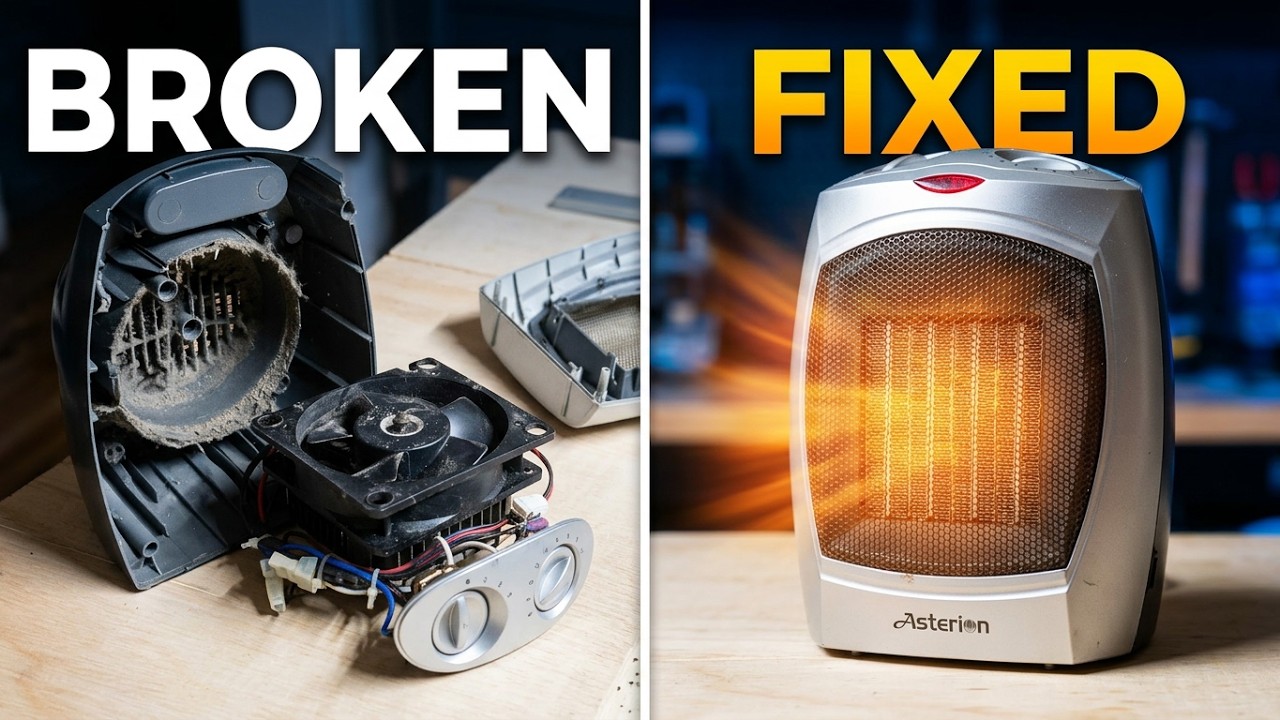 HEATER BROKEN. Can it be fixed? Repairing a 12 year old portable electric heater.