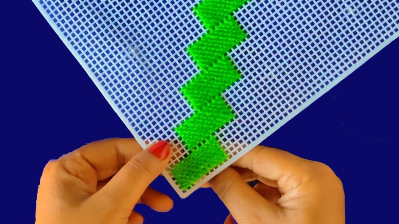 VERY QUICK METHOD AND UNIQUE BEAUTIFUL PLASTIC CANVAS DESIGN IDEA STEP BY STEP FOR BEGINNERS ❤️❤️👍👍