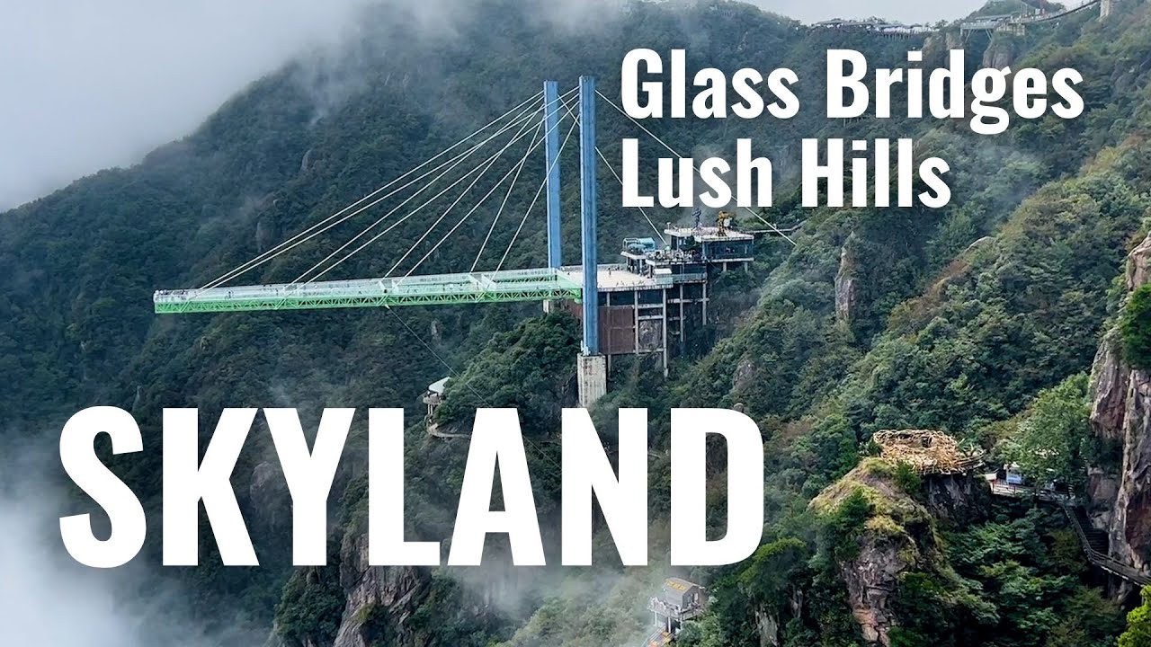 Skyland's Hidden Paradise: Glass Bridges & Lush Hills, Anji, China