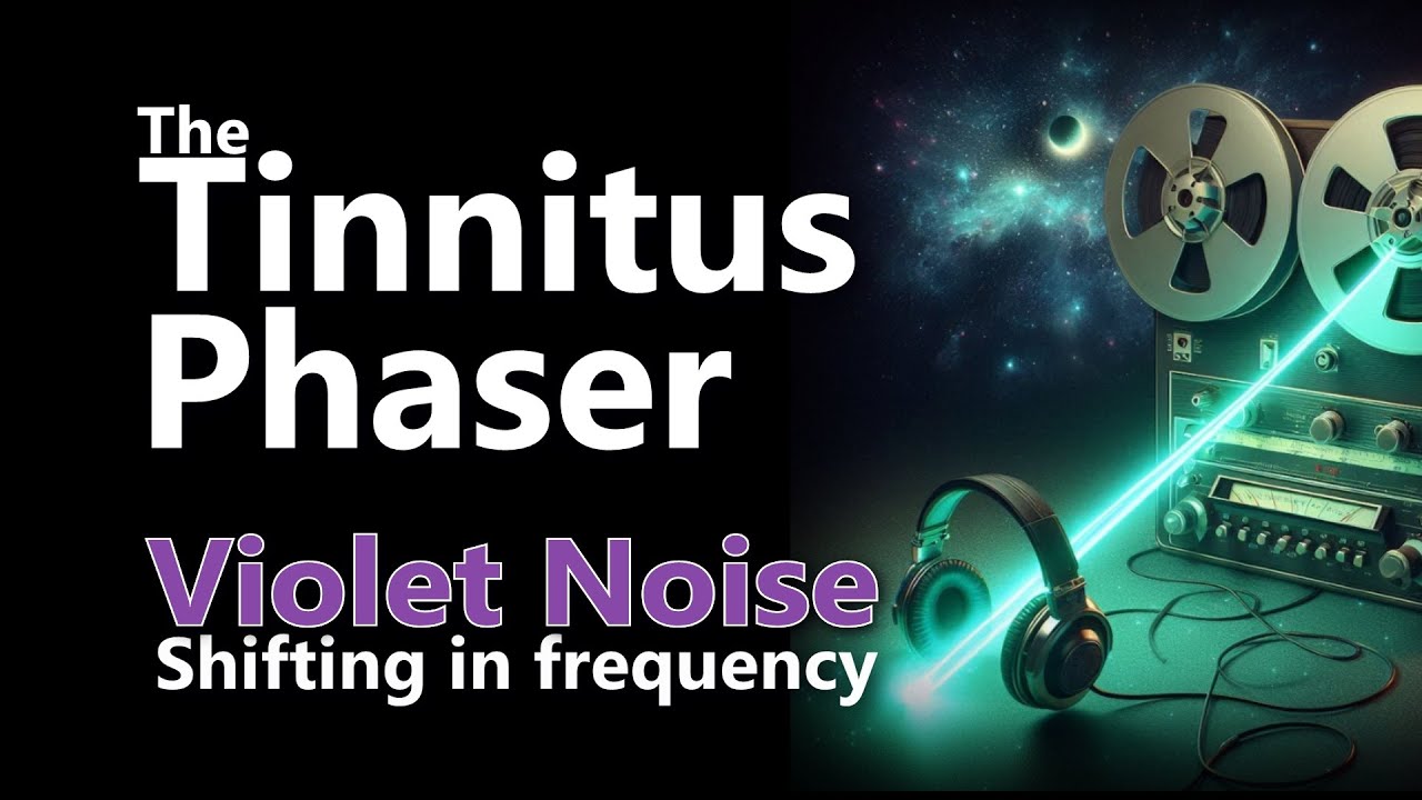 Tinnitus Phaser Violet Noise with Frequency Shifting Masking Relief