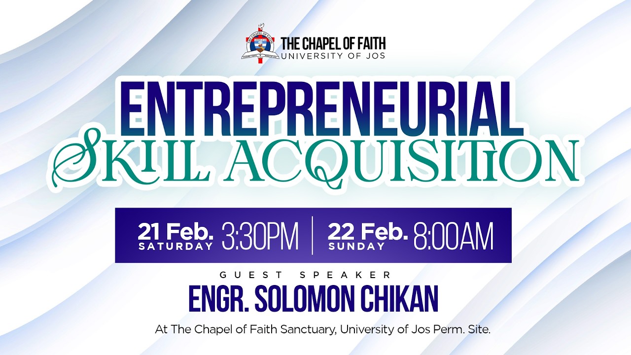 ENTREPRENEURIAL SKILL ACQUISTION // 21ST FEBRUARY, 2026 // DAY 1// ENGR. SOLOMON CHIKAN