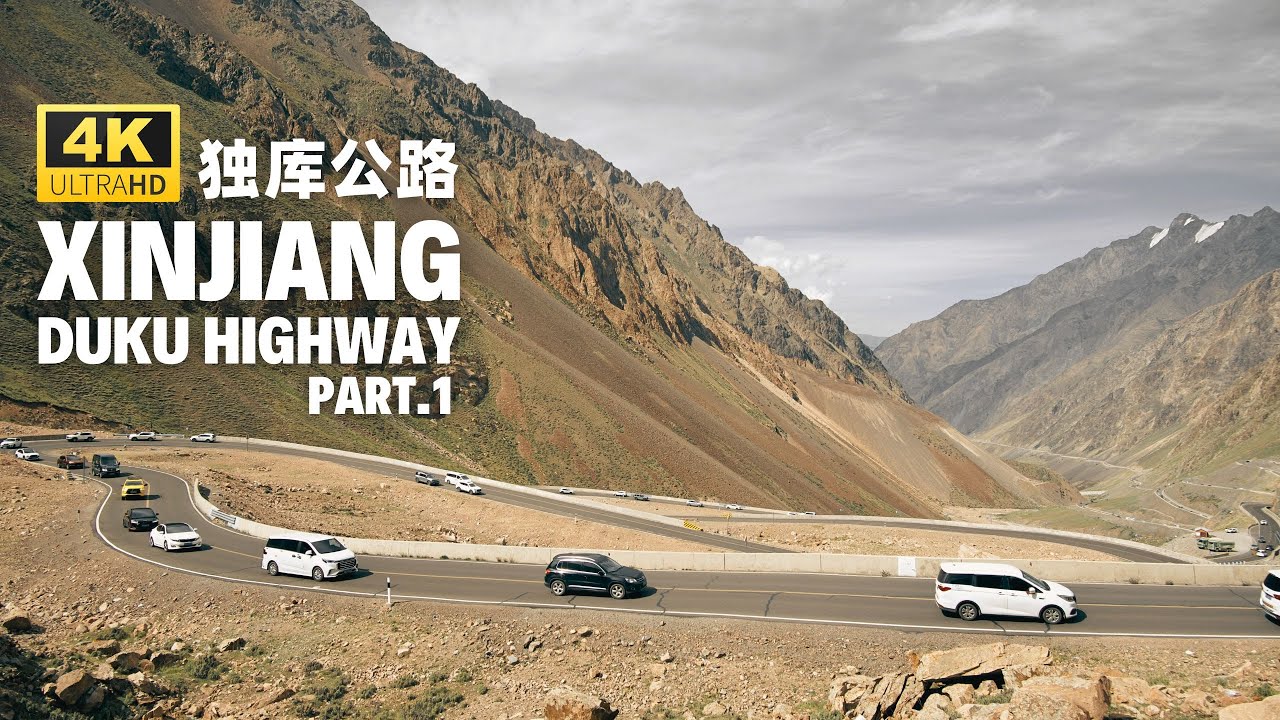 Xinjiang Duku Highway Part One - China Scenic Drive 4K