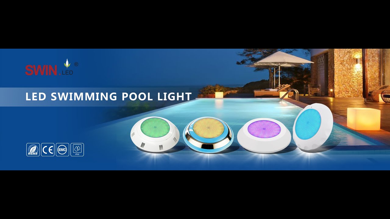 Led Swimming Pool Light Multiple Choice IP68 Waterproof High Lumen ABS Stainless Steel