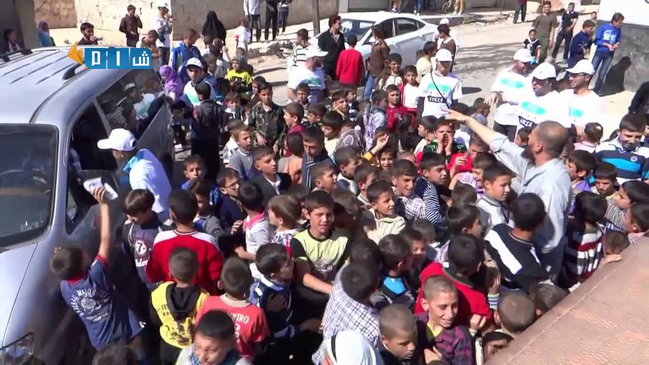 شام ريف حلب بيانون تقرير شبكة شام عن فعالية بسمة أمل للأطفال