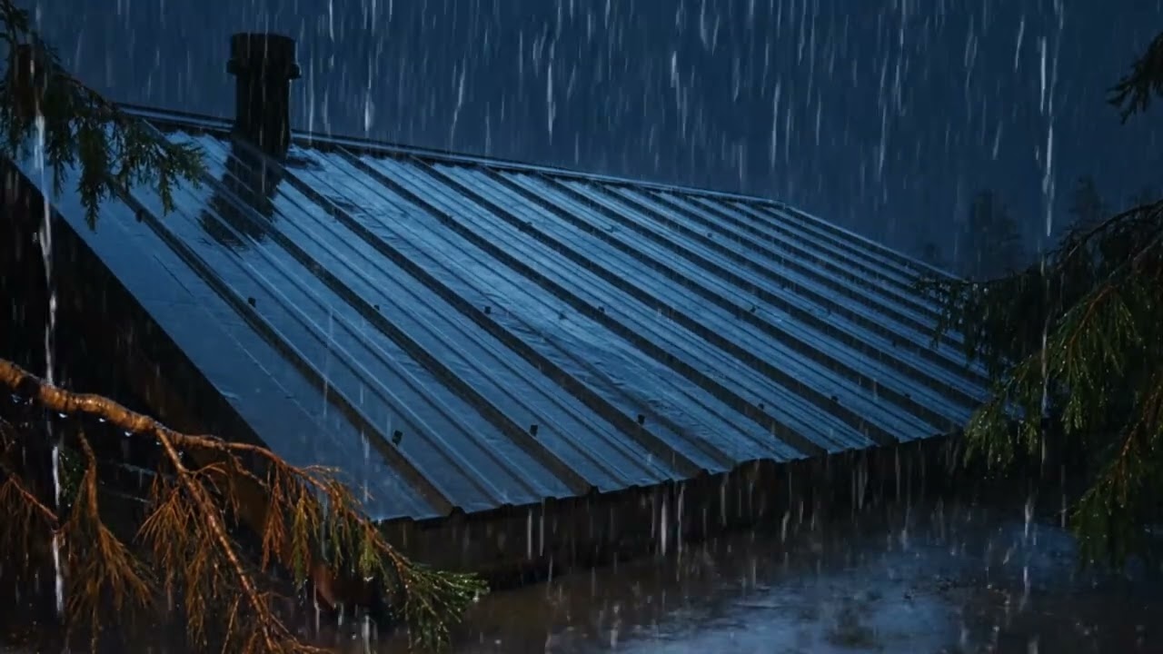 Heavy Rain Sounds ASMR | No Music for Sleep and Stress Relief