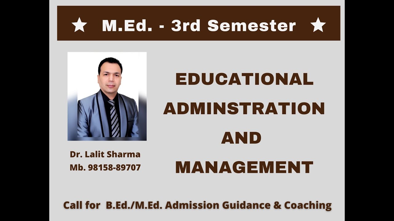 Educational Administration and Management