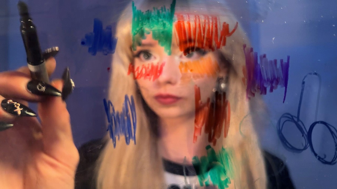 Drawing On Your Face ASMR (visual tingles)