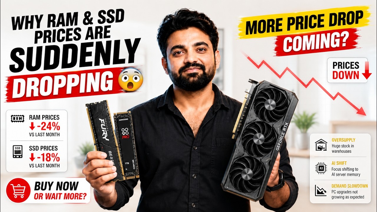 More Price Drops Coming 😳 Why RAM & SSD Prices Are Suddenly Dropping 👀