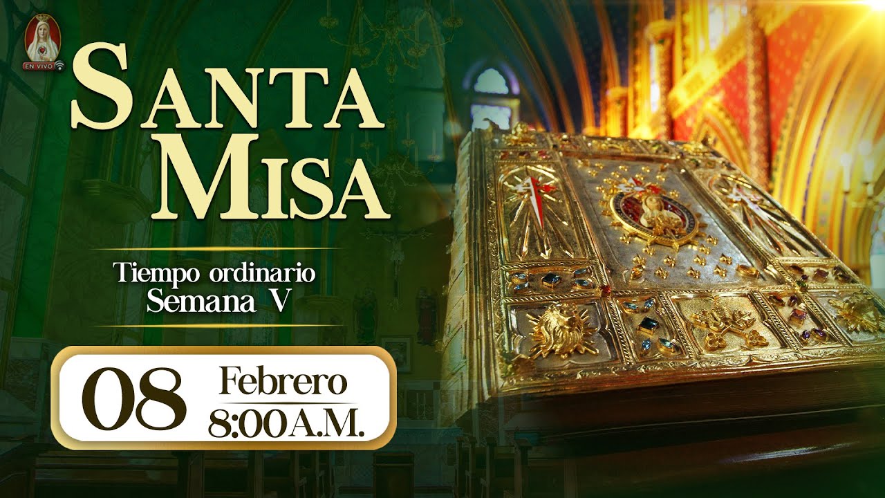 Santa Misa en Caballeros de la Virgen, 08 de febrero de 2026⚜️ 8:00 a.m