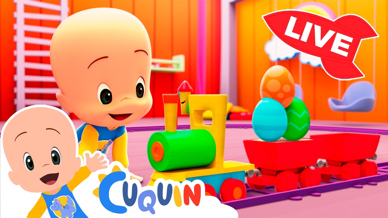 🔴DIRECTO🔴 Aprende  colores,  números y formas con Cuquín | Videos educativos
