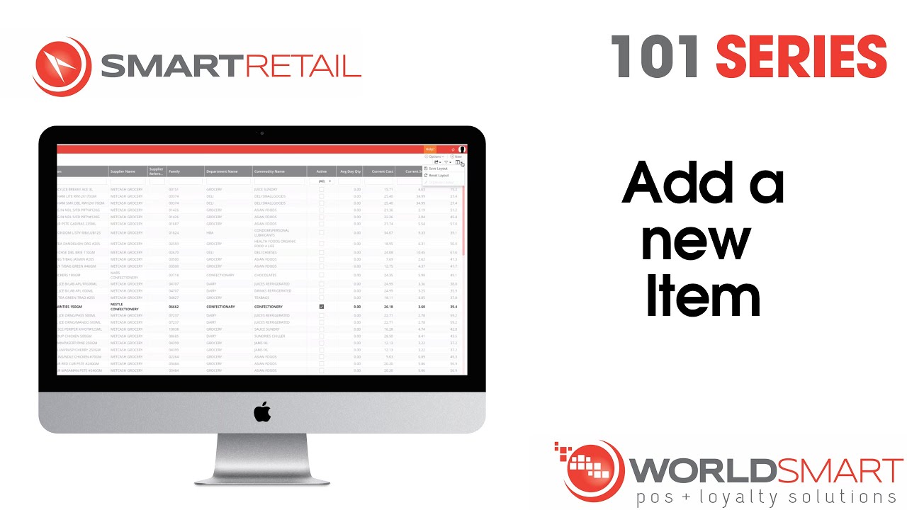 Adding an Item to SmartRetail