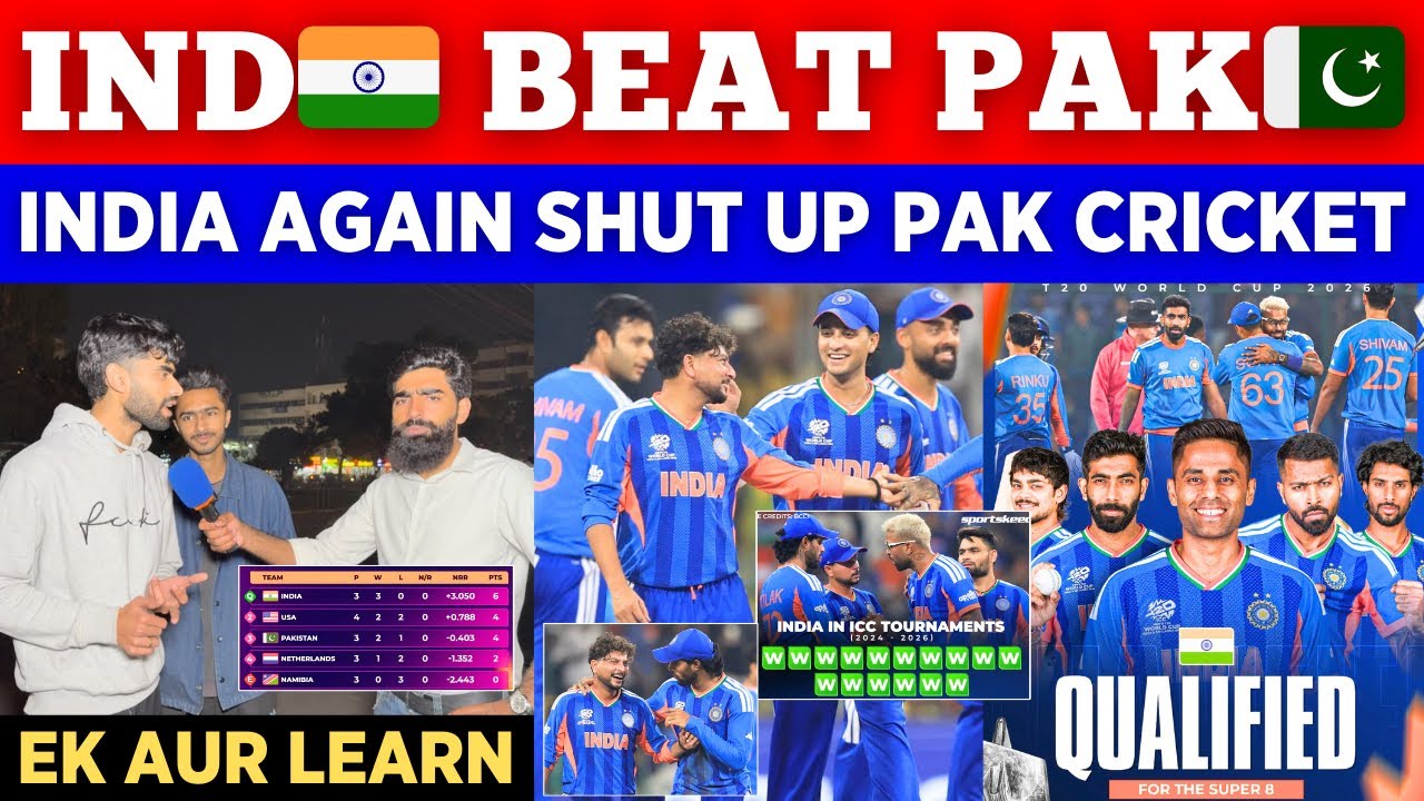 IND 🇮🇳 Again Give Shut Up Call To PAK Cricket Team In World Cup, IND Beat PAK | Pak Public Reactions
