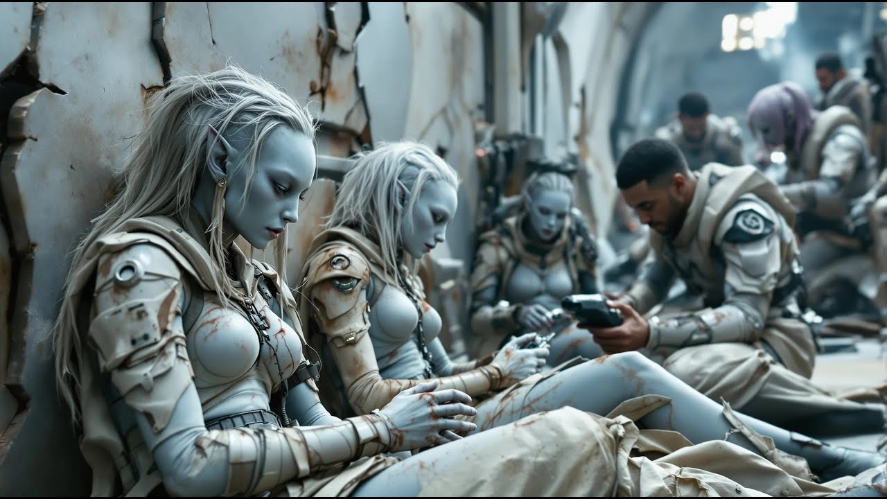 On a Damaged Ship Inherited by Humans, They Find Three Alien Girls Clinging to Life