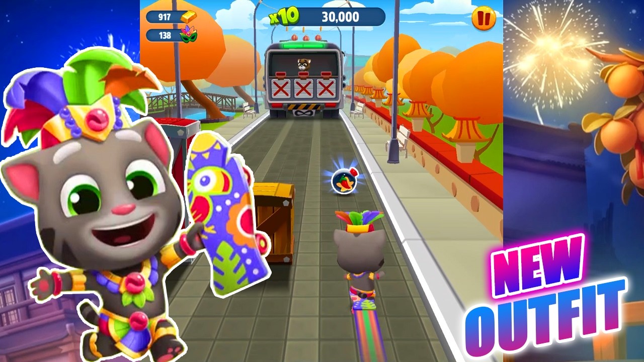 Talking Tom Gold Run Latest  Festive Update 2026 ┃ New Outfit Fiesta Tom vs Boss Fight