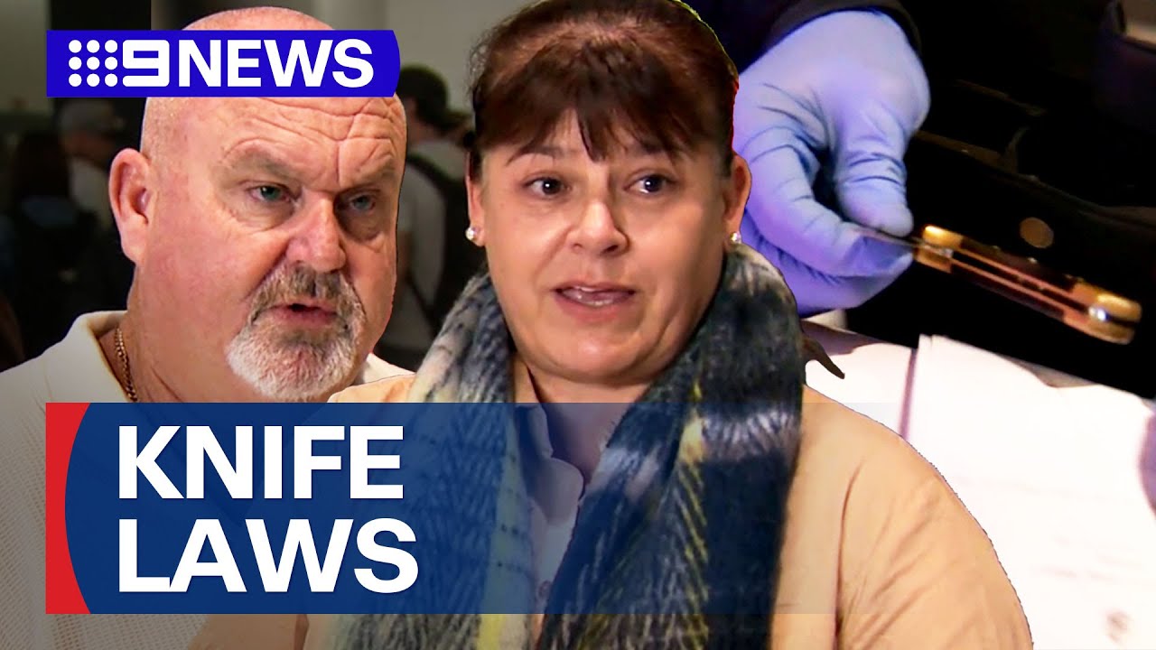 Queensland couple fight to introduce new knife laws in Victoria | 9 News Australia