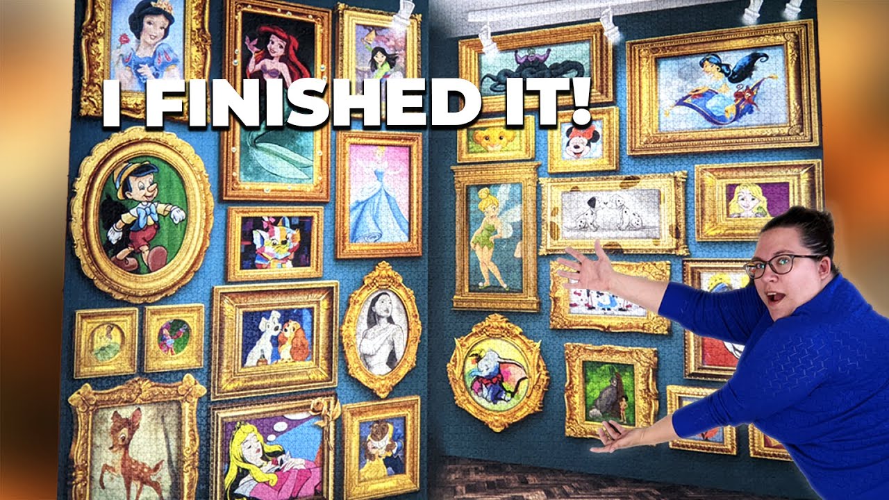 I finished the 9000 Pieces Disney Museum Jigsaw Puzzle!