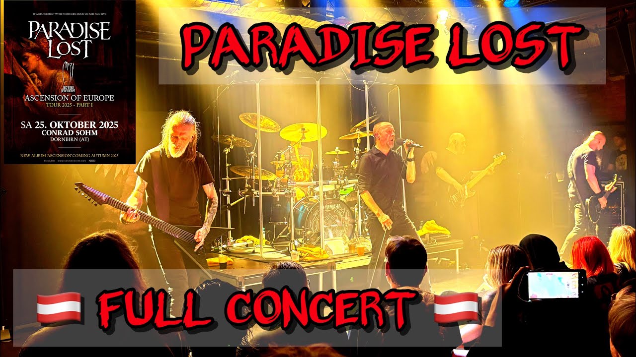 Paradise Lost Live FULL CONCERT Dornbirn Austria October 25 2025 🇦🇹
