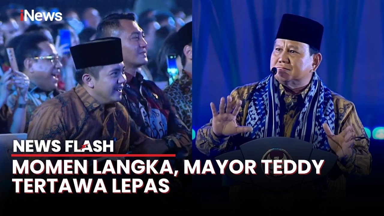 Detik-Detik Presiden Prabowo Bikin Mayor Teddy Ngakak saat Roasting Koruptor | News Flash