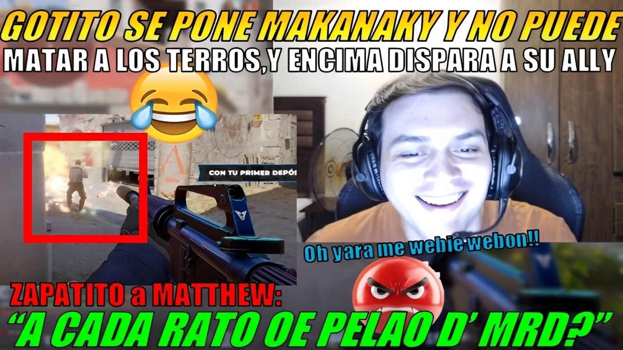 🤣MATTHEW se PONE MAKANAKY y no puede MATAR TERROS🤣 | CS2