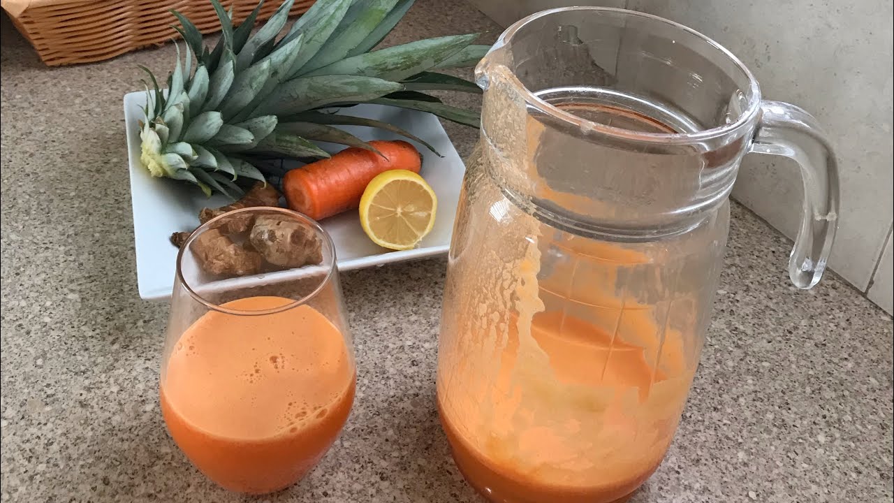 PINEAPPLE CARROT GINGER JUICE || HEALTHY DRINK || IN THE KITCHEN WITH LYNN