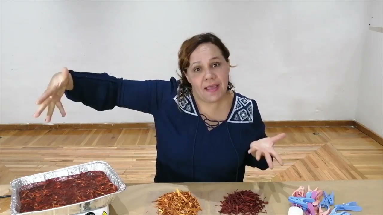 Laboratorio de extracción de pigmentos naturales, sesión 6
