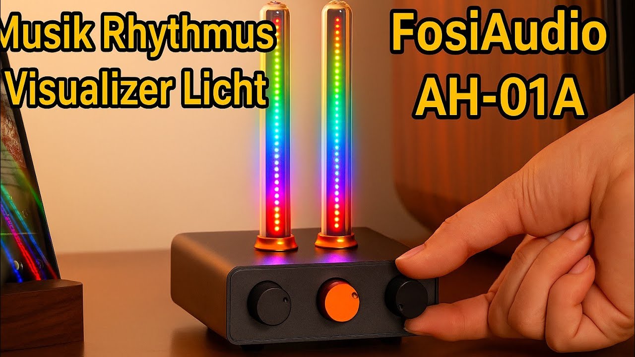 FosiAudio AH‑01A im Test – Stylischer Musik-Visualizer mit RGB-Röhren und Mikrofontechnik