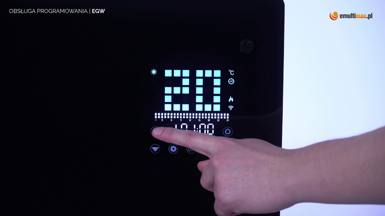 Programowanie grzejnika Warmtec EGW - seria od 2018 do 2020 roku