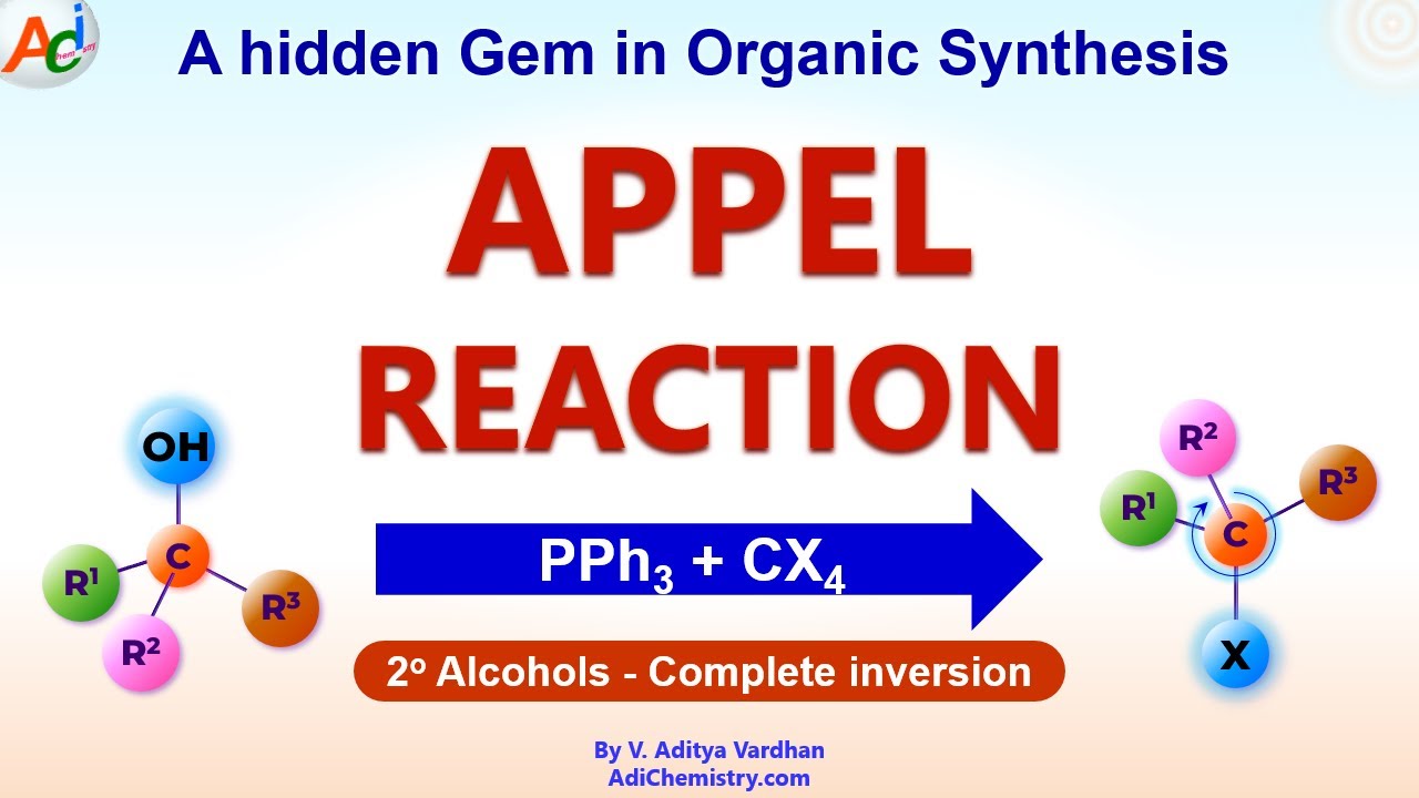 Appel Reaction Explained: Mechanism, Stereochemistry & Examples NTA CSIR NET GATE IIT JAM Chemistry