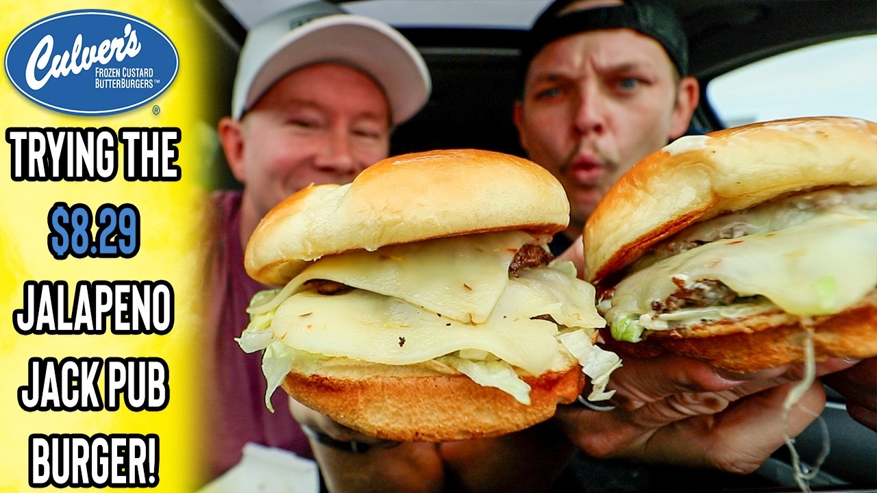 Trying Culver's New Jalapeno Jack Pub Burger To See If It's Worth $8.29! | Number Six With Cheese
